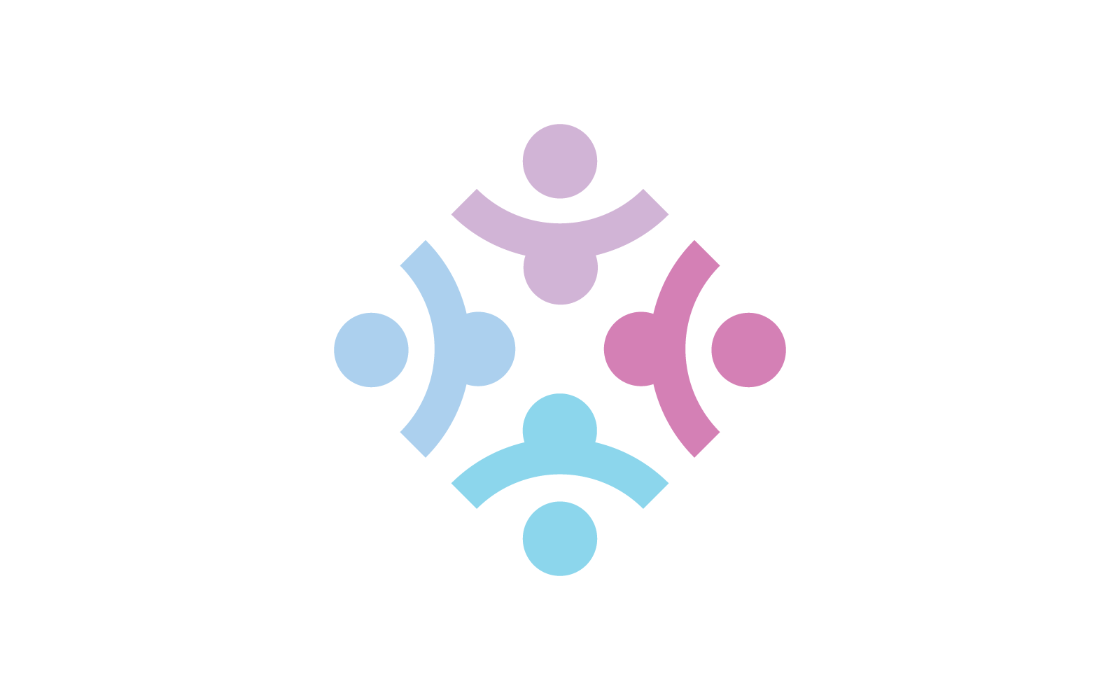 Community illustration vector logo design template
