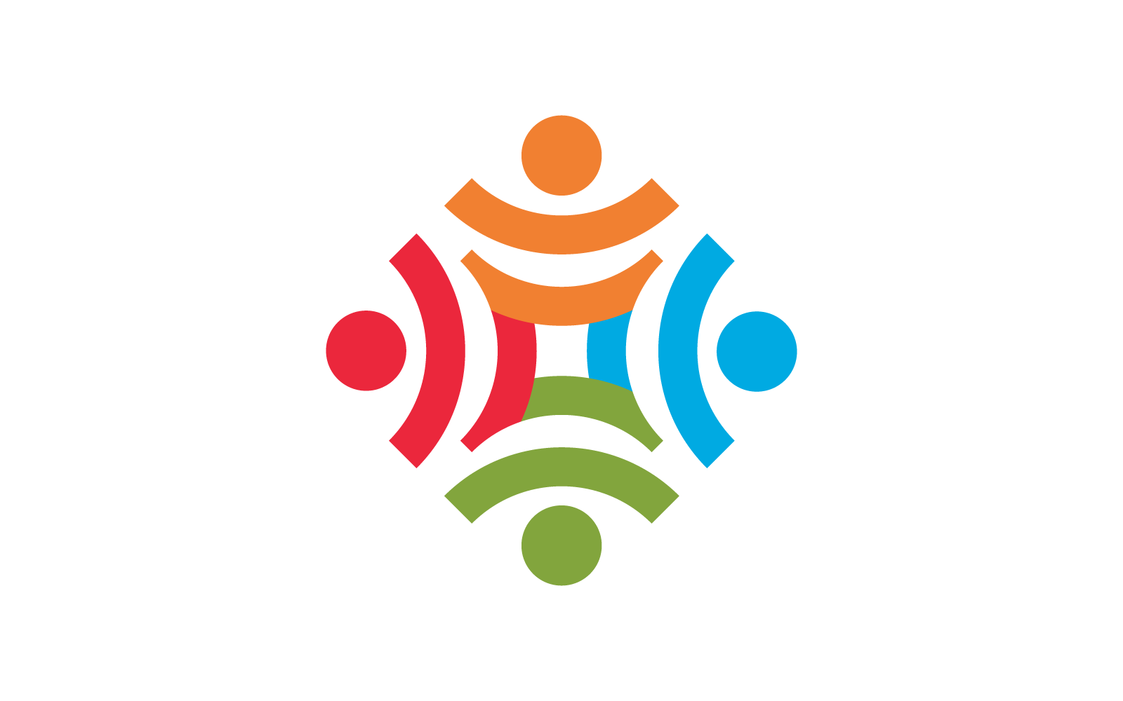 Community logo design vector template
