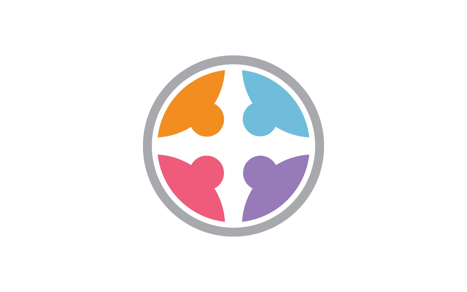 Community logo icon vector flat illustration design Logo Template