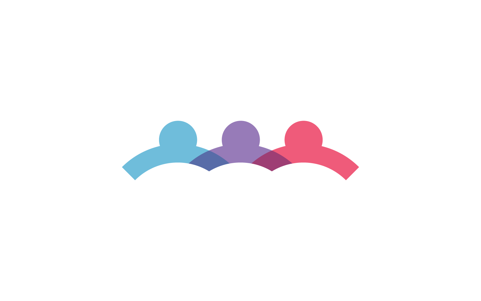 Community, network, social design vector template Logo Template