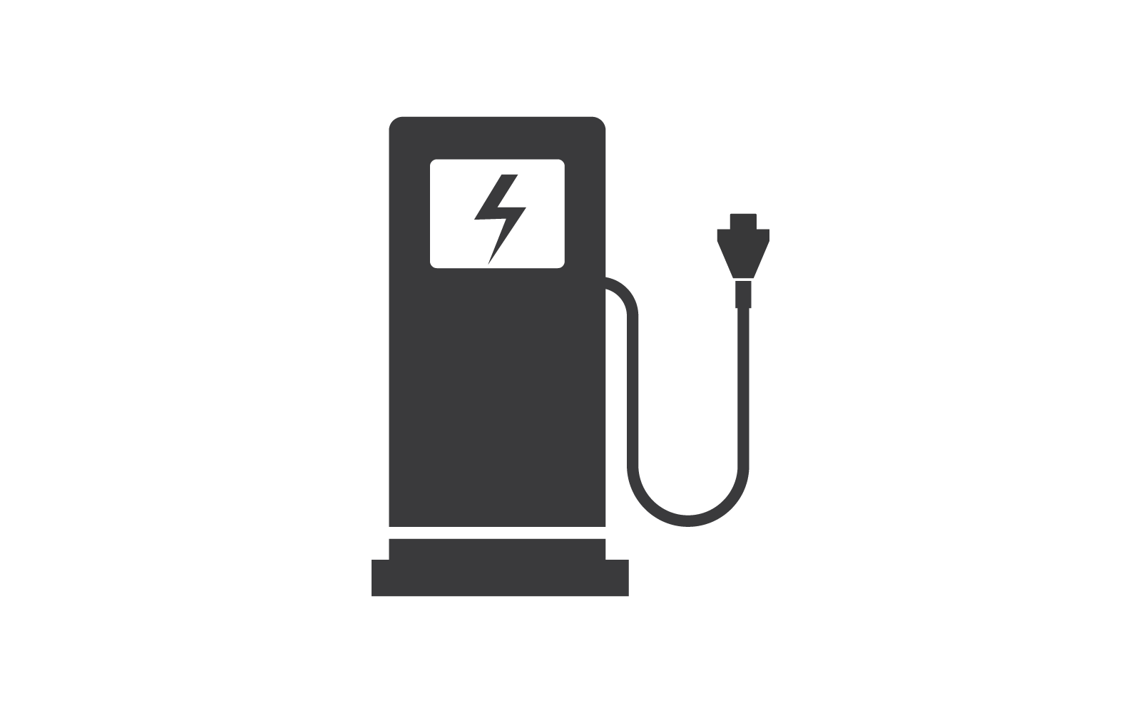 Electrical charging station icon vector design Logo Template