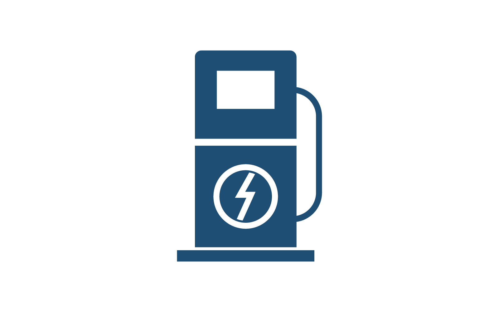 Electrical charging station vector flat design Logo Template