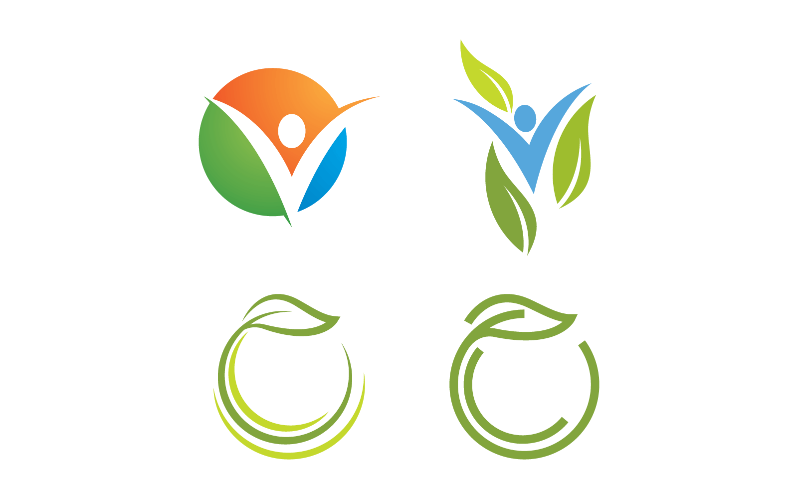 Healthy Life people logo vector design Logo Template