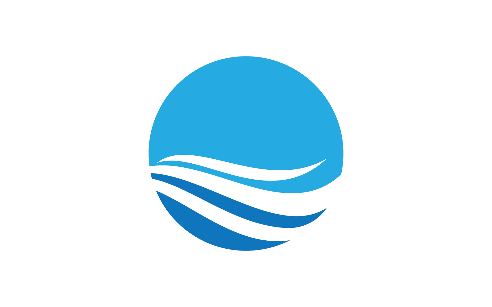 Water Wave illustration logo design  vector