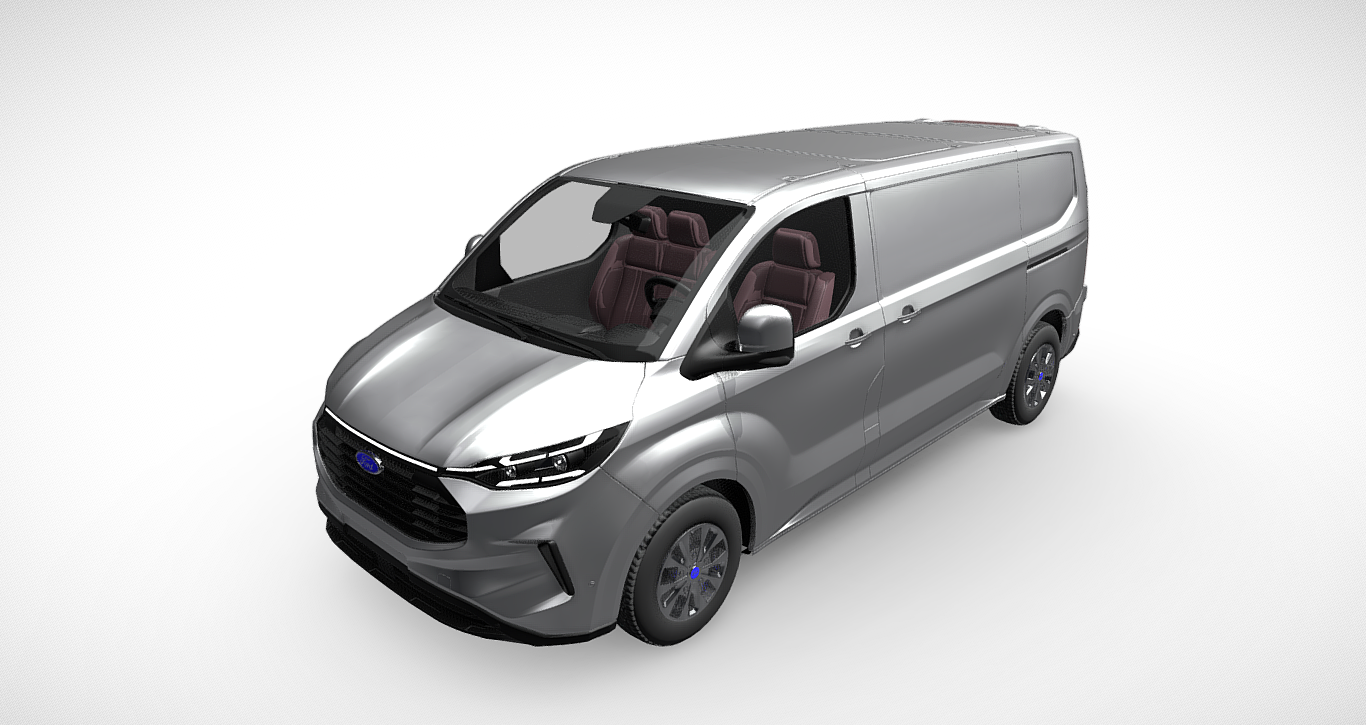 All-New Ford Transit Custom (Trend) 3D Model - Cutting-Edge Commercial Vehicle Representation
