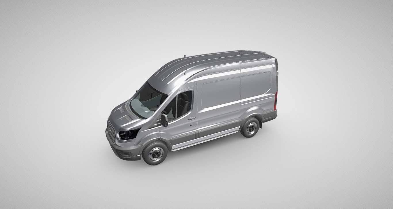 Ford Transit H2 290 L2 3D Model - Commercial Utility Van Representation