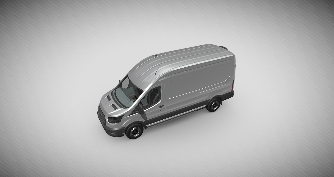 Ford Transit H2 330 L3 3D Model - Robust Commercial Van Representation