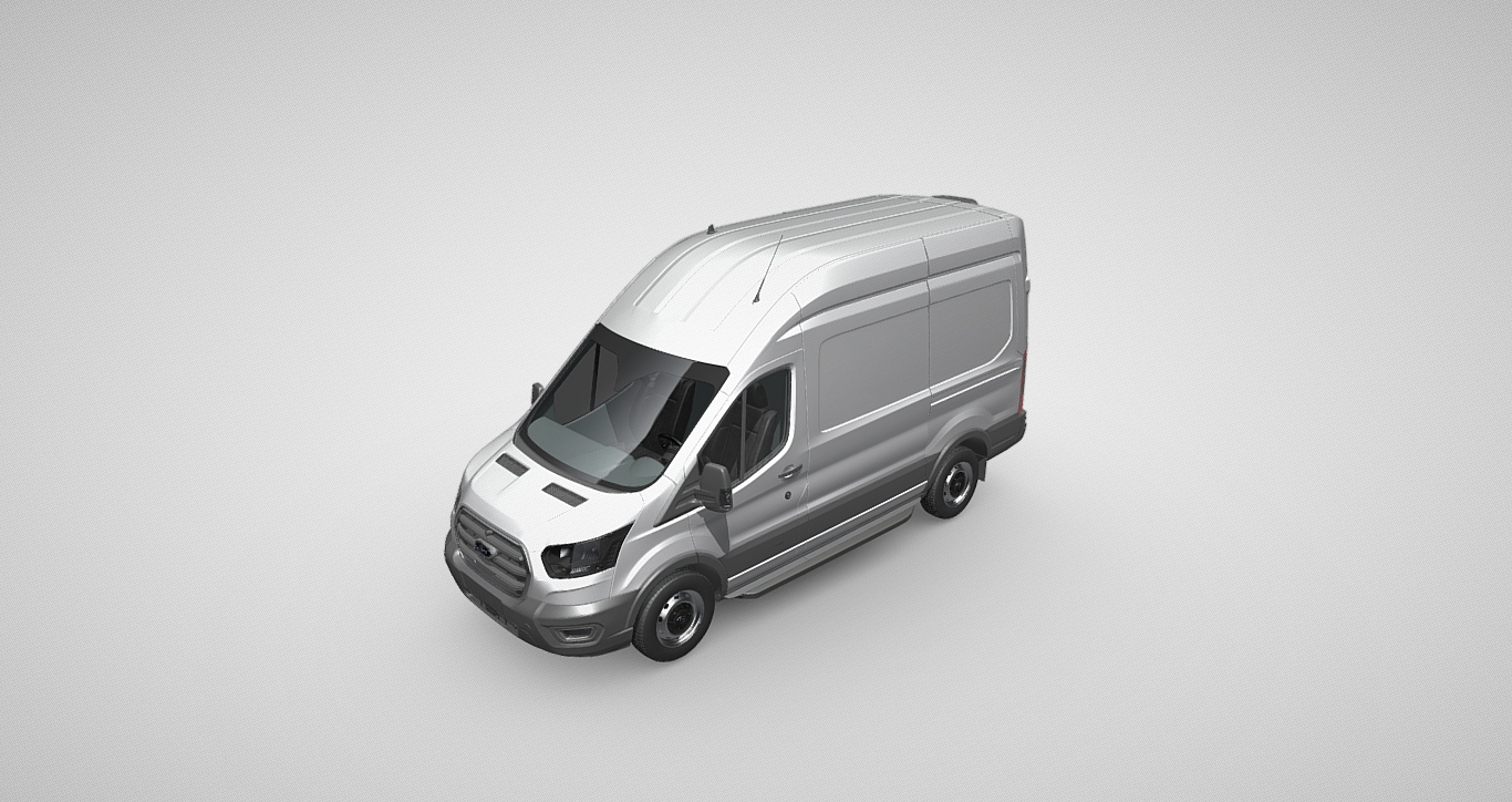 Authentic Ford Transit H3 290 L2 3D Model - Perfect for Professional Projects