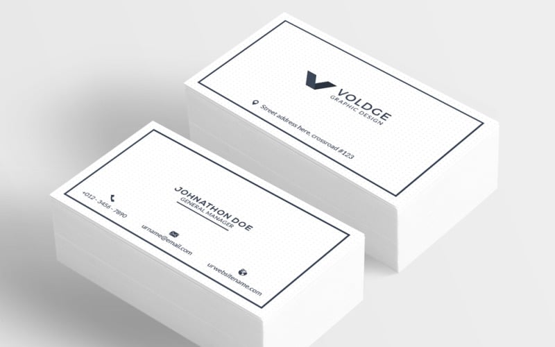 Business Card Template 00022 Corporate Identity