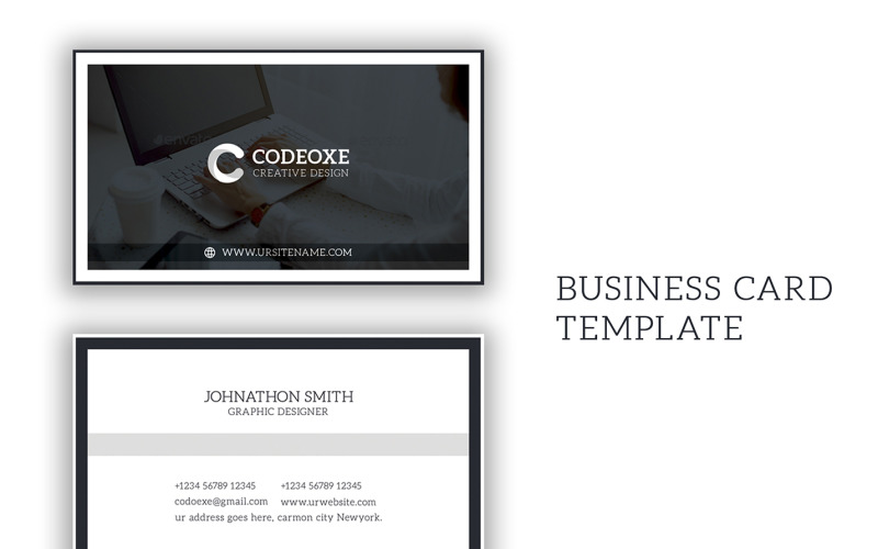 Business Card Template 00025 Corporate Identity