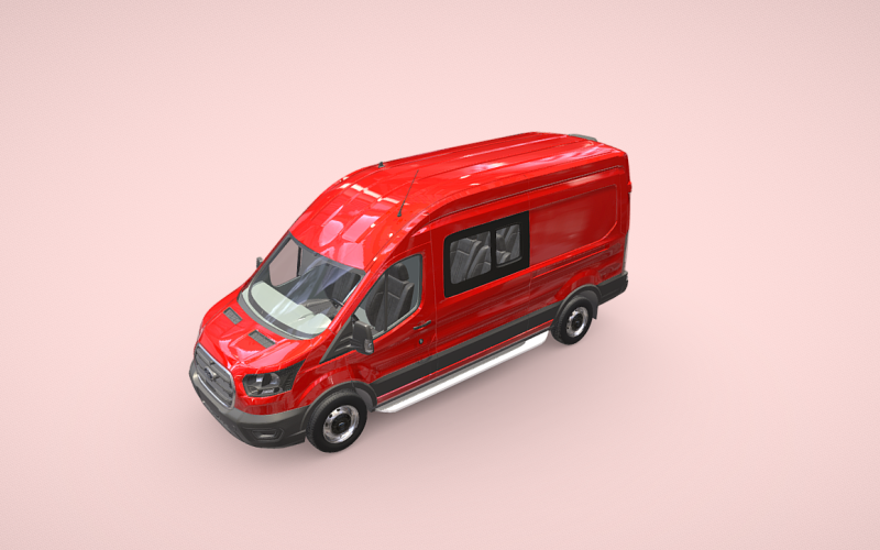 Ford Transit Double Cab-in-Van H2 350 L3 Model