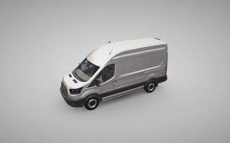 Ford Transit H2 330 L2 3D Model - Professional Commercial Van Representation