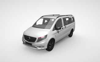 High-Quality Mercedes Benz Vito Van 3D Model for Professional Presentations