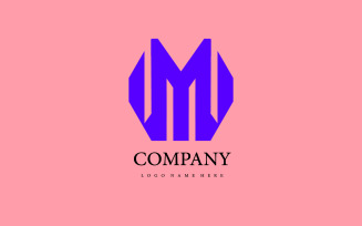 Logo Letter M Initial Luxury Elegant Logo