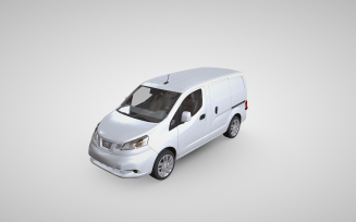 Premium Nissan NV200 Van 3D Model: Perfect for Professional Visualizations