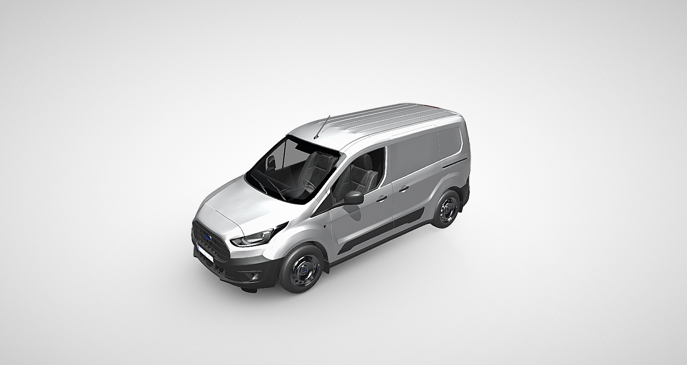 Premium 3D Model of Ford Transit Connect Double Cab-In-Van: Perfect for Professional Visualizations