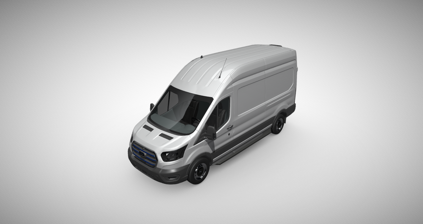 Ford E-Transit Van 3D Model for Dynamic Presentations