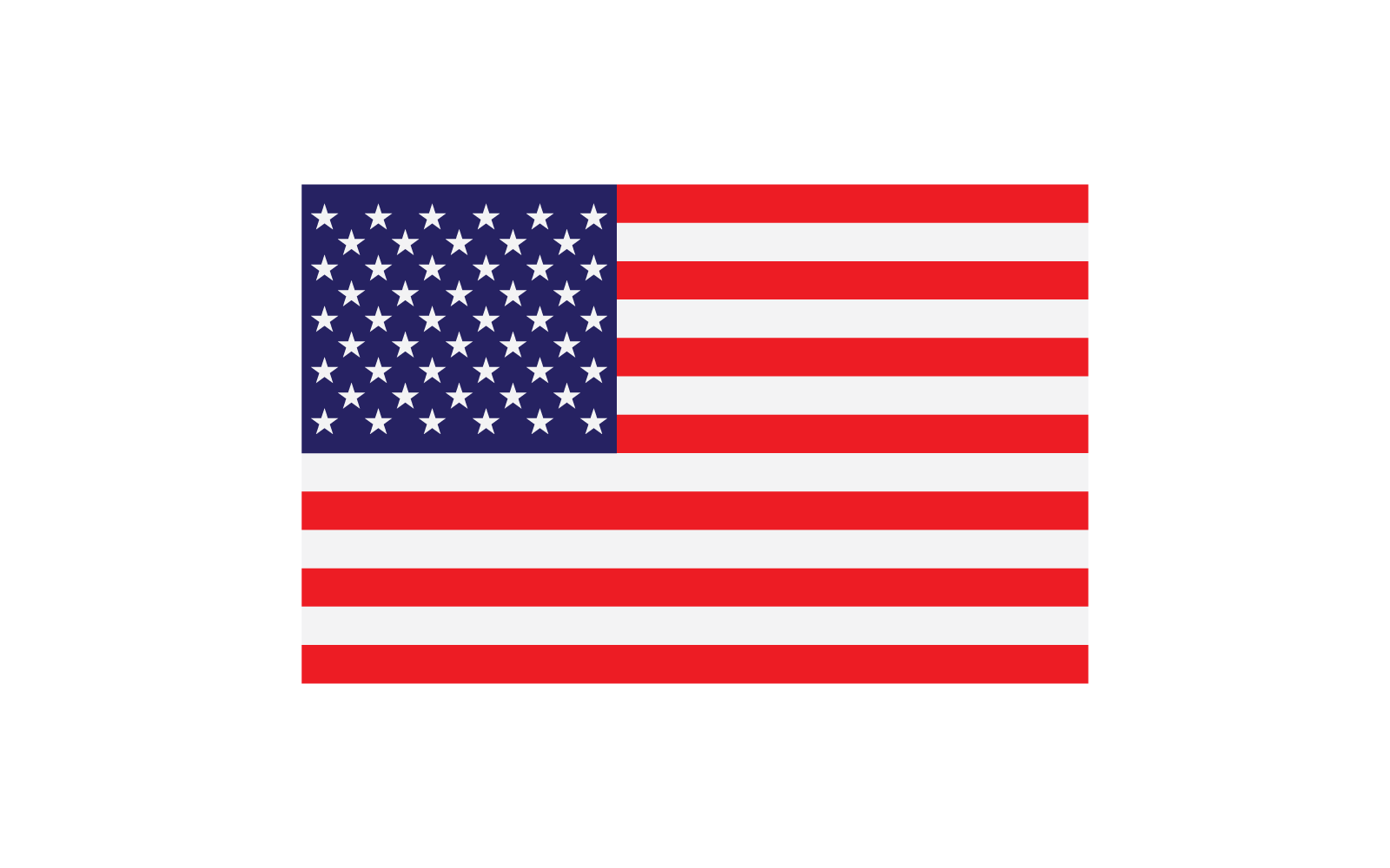 American flag illustration vector flat design eps 10 Logo Template