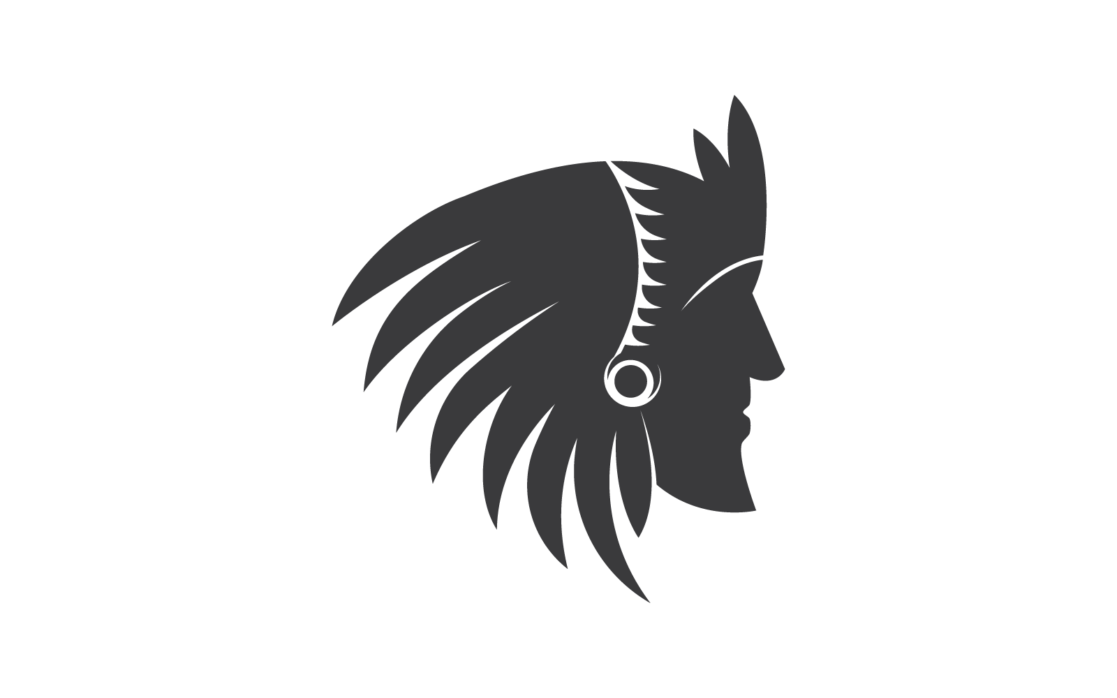 Apache logo vector flat design template