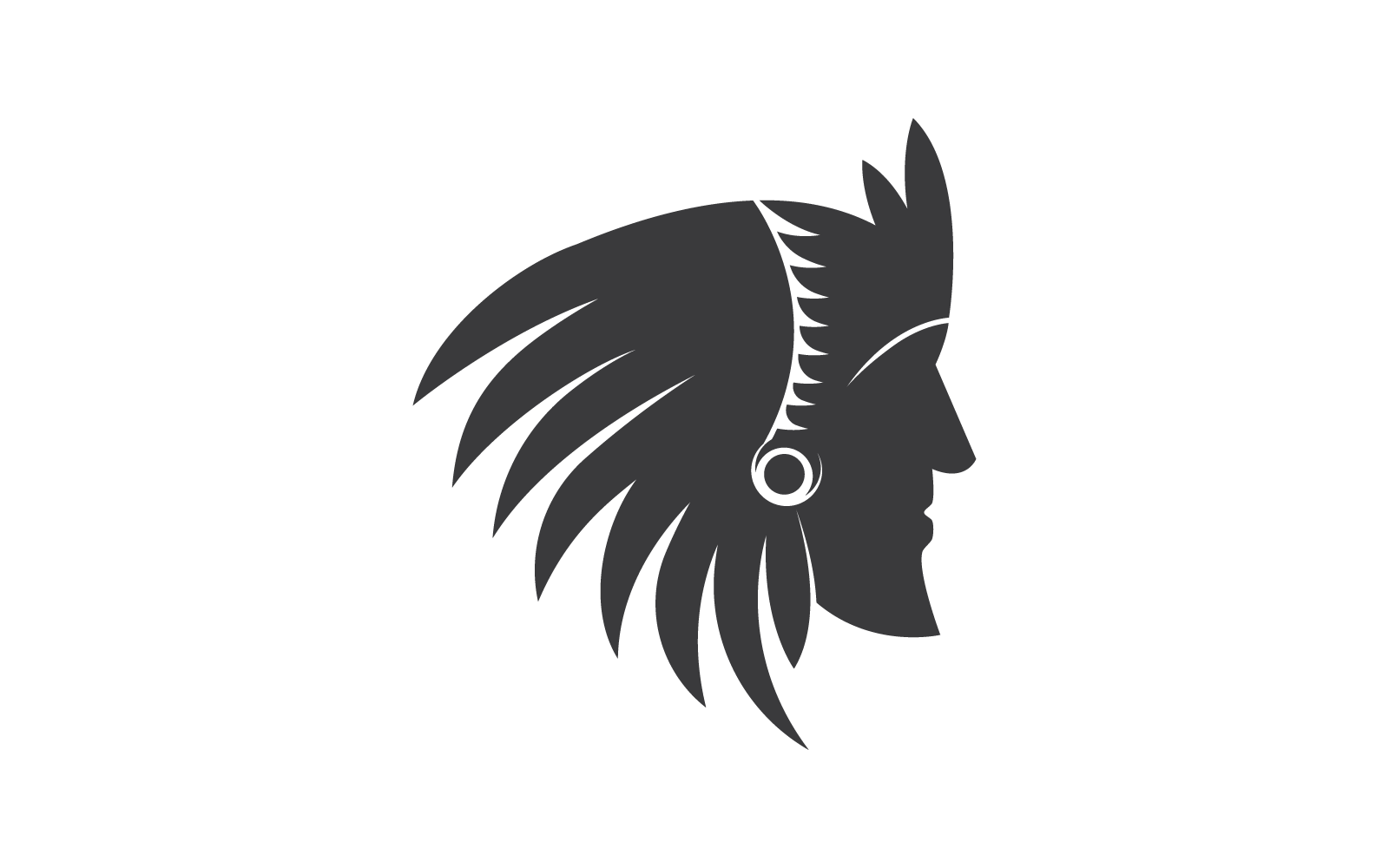 Apache logo vector platte ontwerpsjabloon