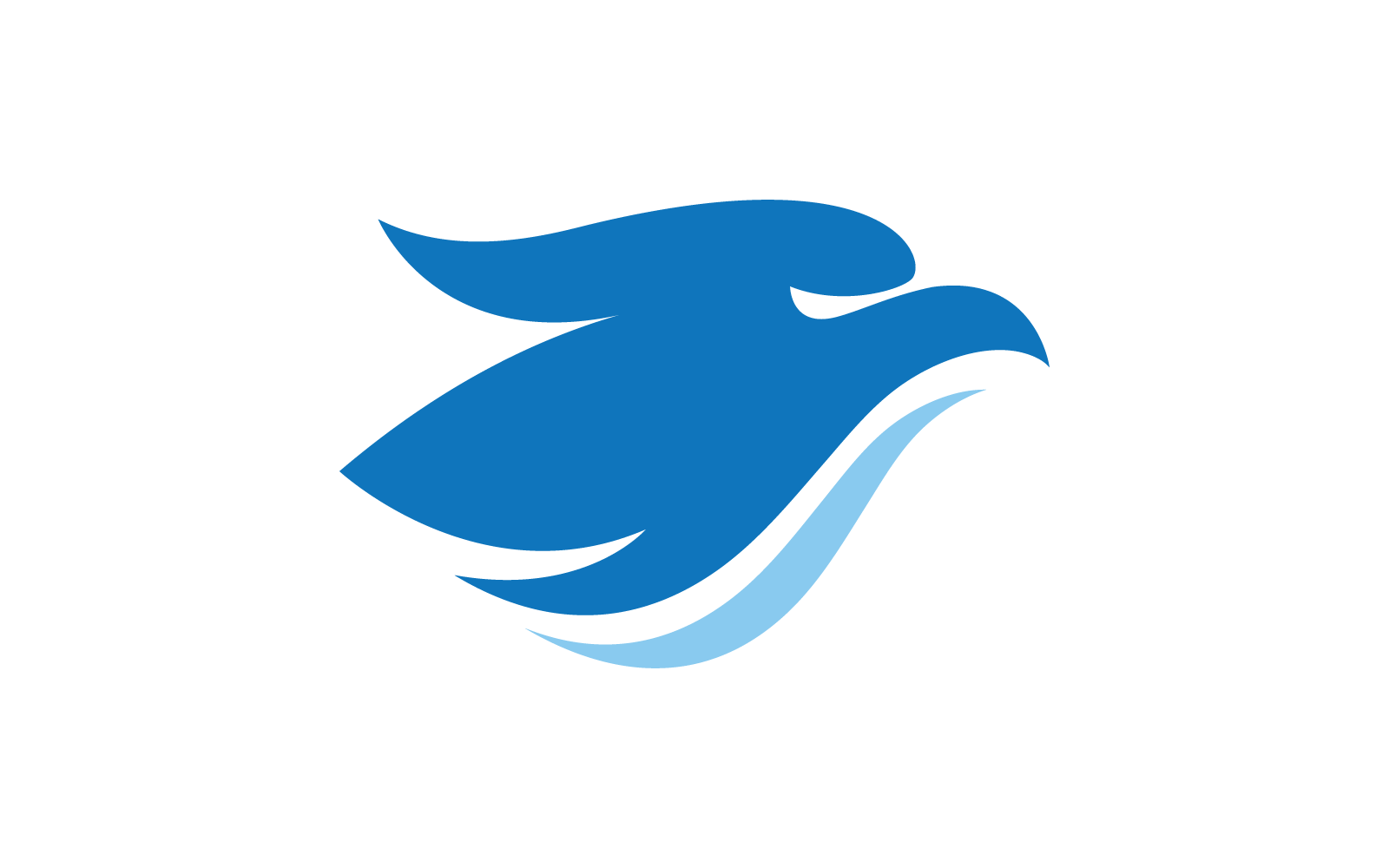 Faucon aigle oiseau illustration logo design icône vecteur