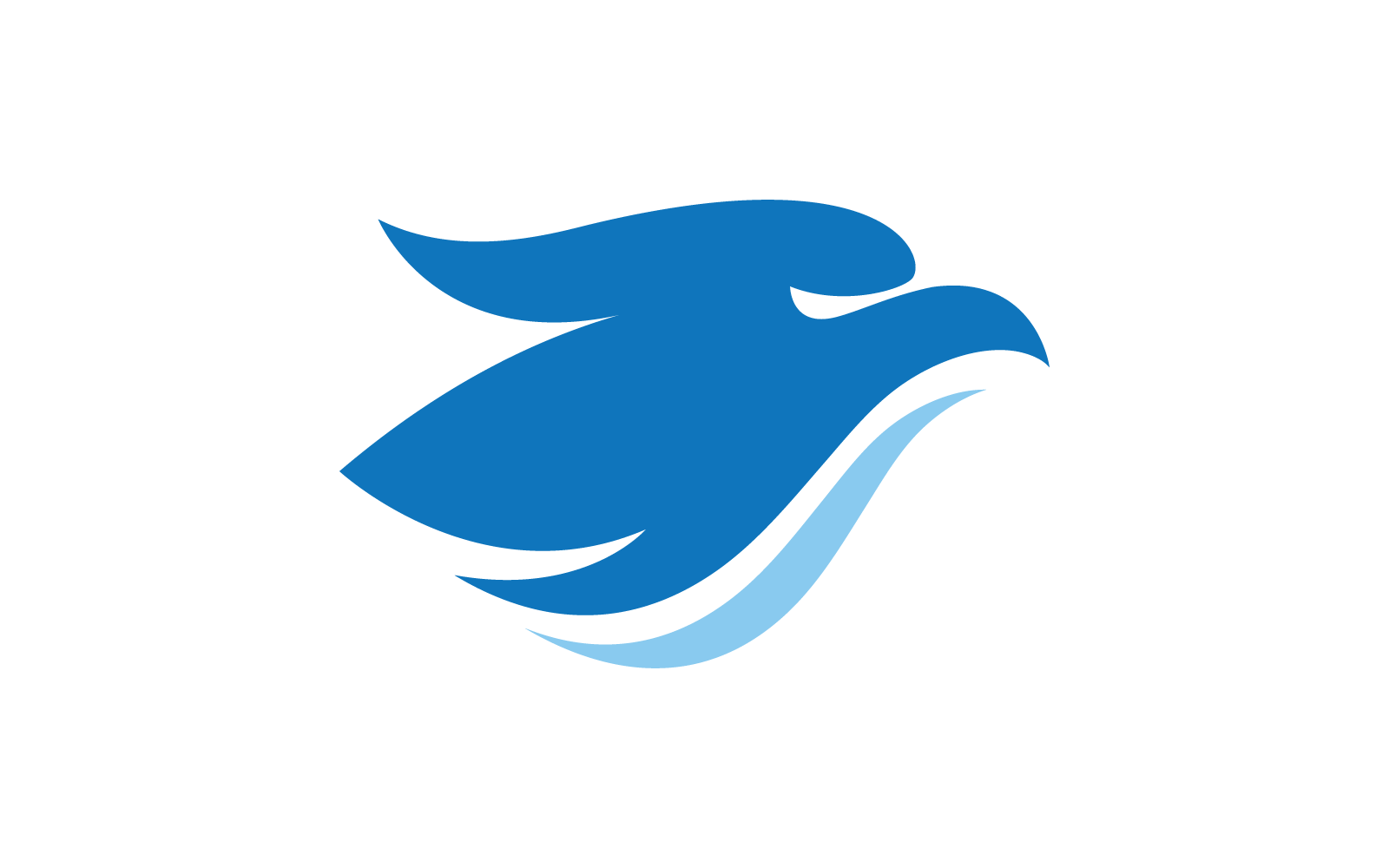 Halcón águila pájaro ilustración logotipo diseño icono vector