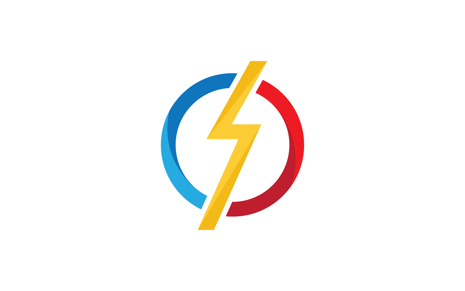 Power lightning icon logo vector illustration design