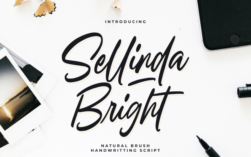 Sellinda Bright Handwriting Typeface Font