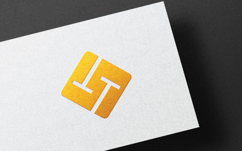 Stylish T+T Letter Logo Template Design