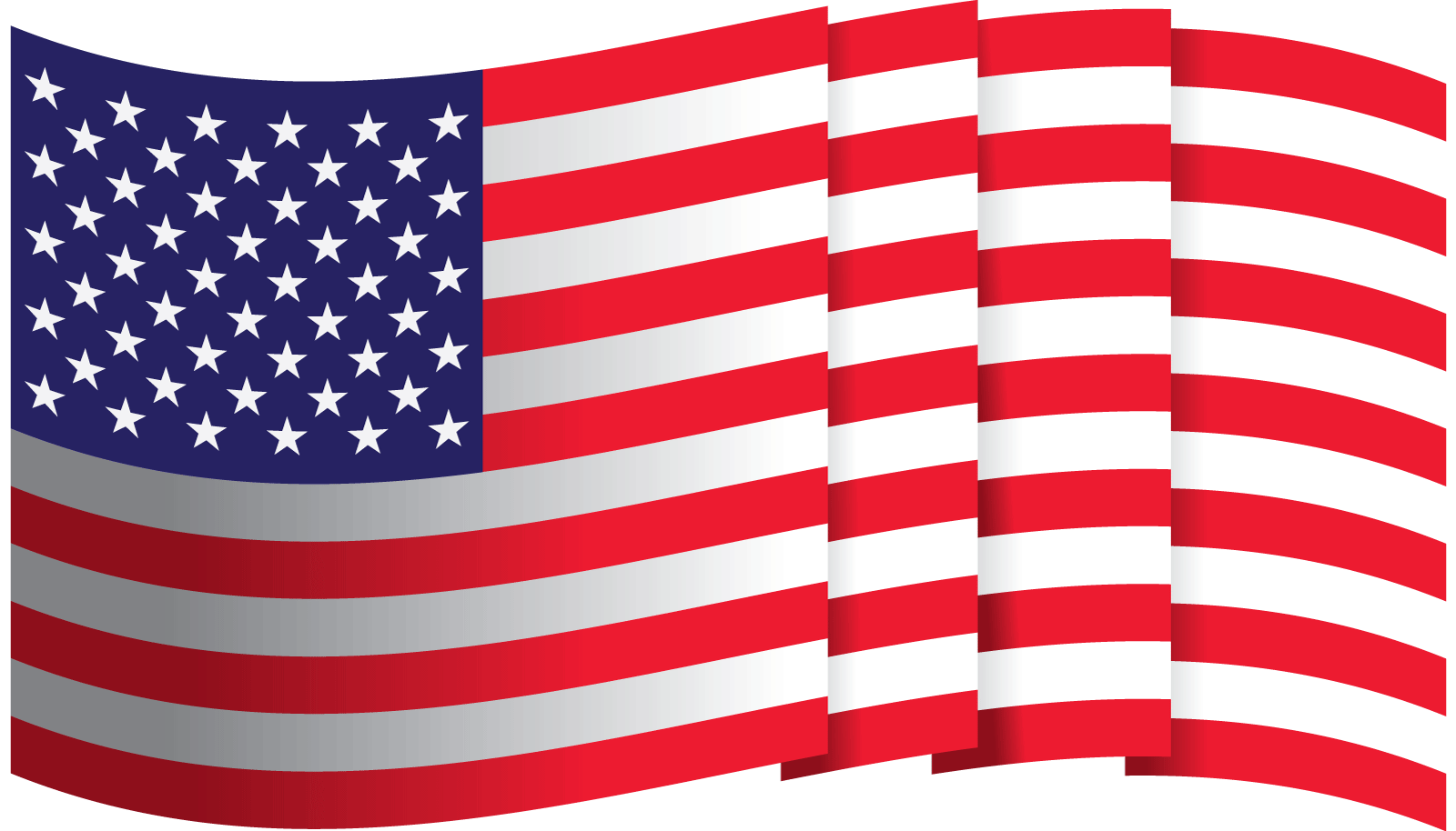 American flag illustration design vector template