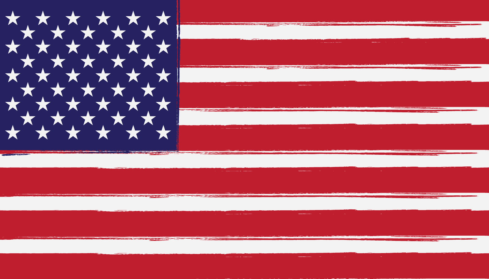 American flag illustration vector flat design template Logo Template