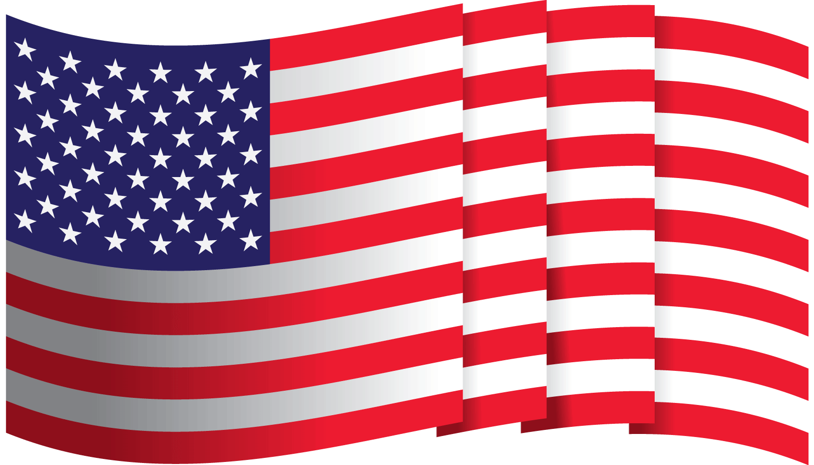 Amerikaanse vlag illustratie ontwerp vector sjabloon