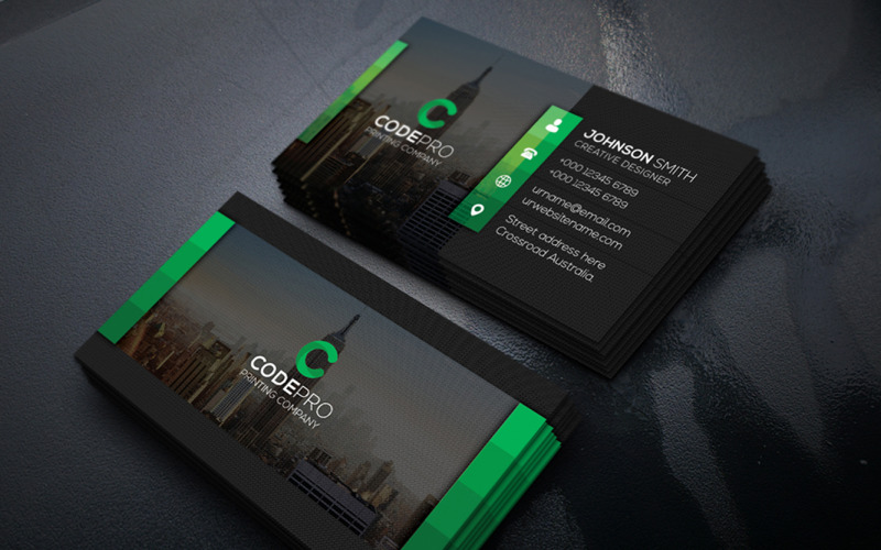 Business Card Template 00031 Corporate Identity