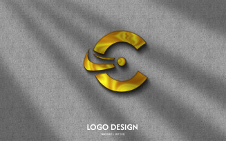 C Company Text Logo Template