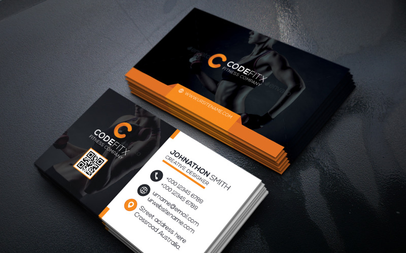 Fitness Business Card 00029 Corporate Identity