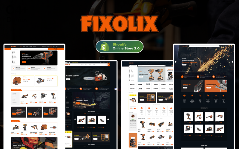 Fixolix - Home Repairs Tools Shopify Template Shopify Theme