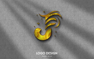 J latter Business Logo Template