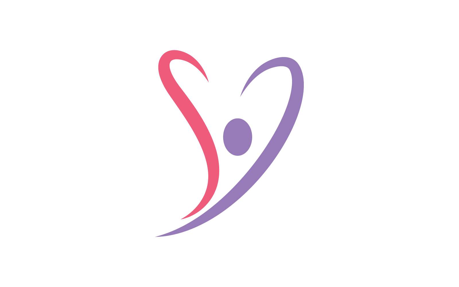 Ludzie zdrowego życia projektują szablon ikony logo wektora