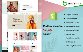 Radiate Fashion - Responsive Shopify Theme for Fashion eCommerce
