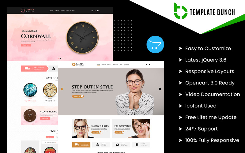 Watch with Goggles - Responsive OpenCart Theme for eCommerce OpenCart Template