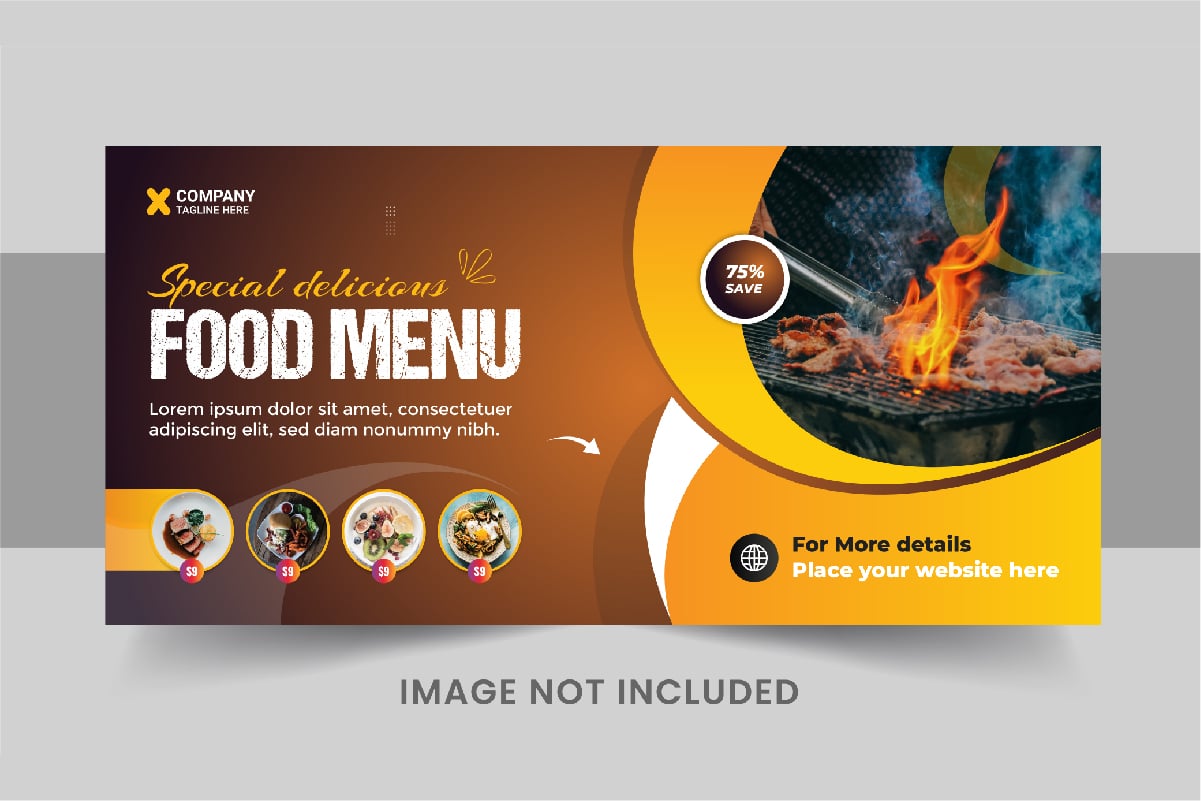 Template #395949 Food Social Webdesign Template - Logo template Preview