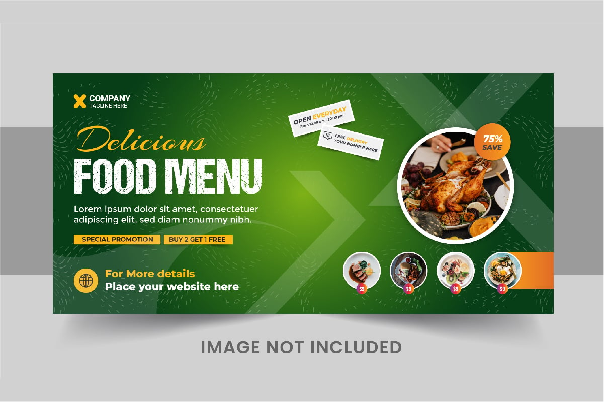 Template #395950 Food Social Webdesign Template - Logo template Preview
