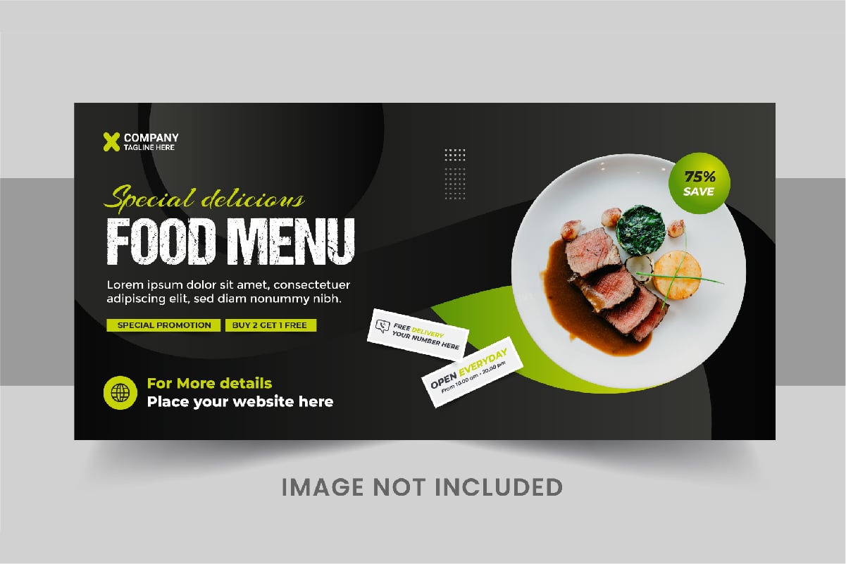 Template #395952 Food Social Webdesign Template - Logo template Preview
