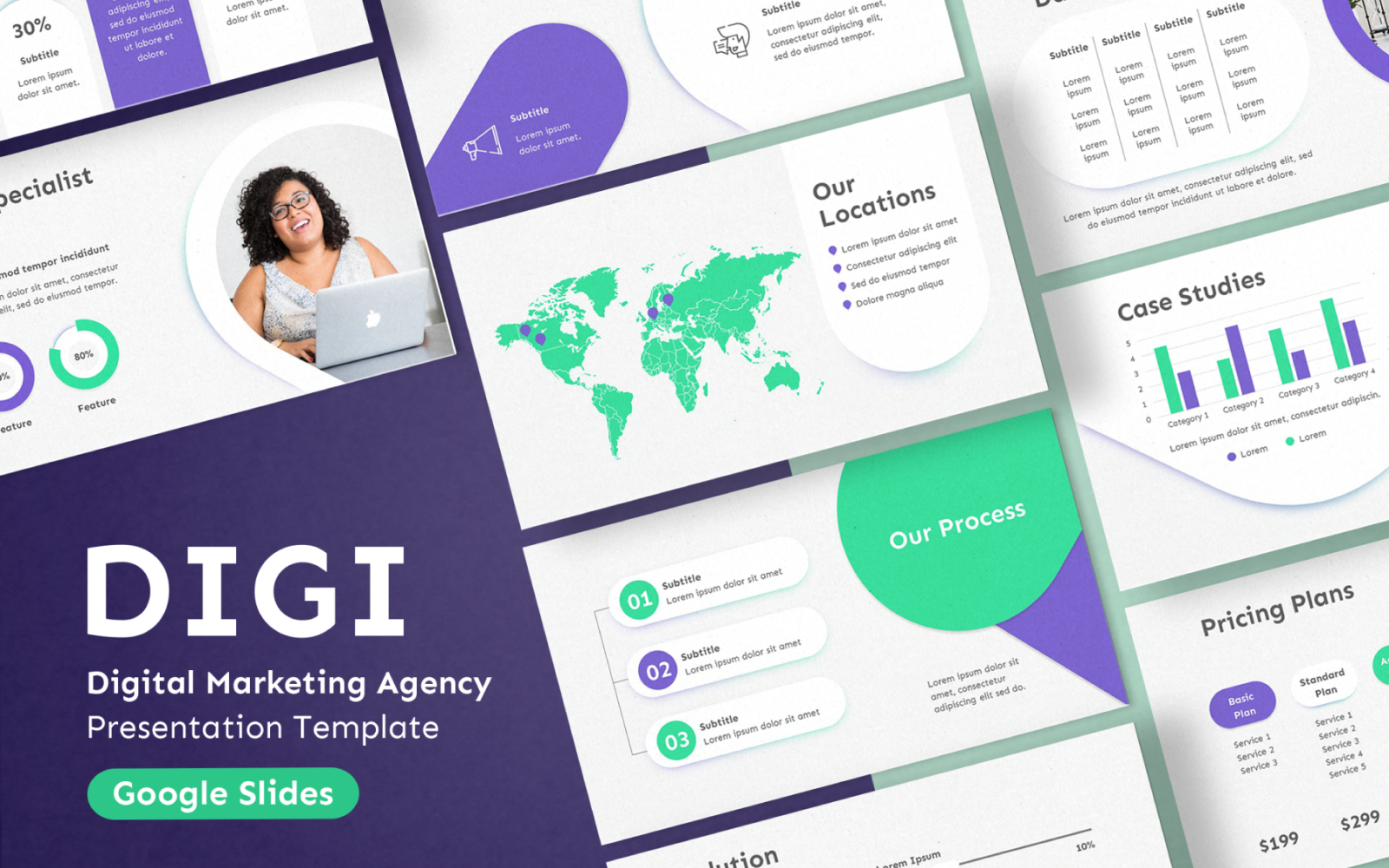 Kit Graphique #395980 Marketing Agence Web Design - Logo template Preview