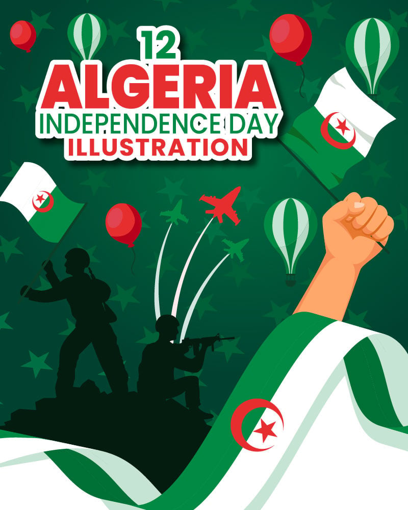 Template #395984 Algeria Independence Webdesign Template - Logo template Preview