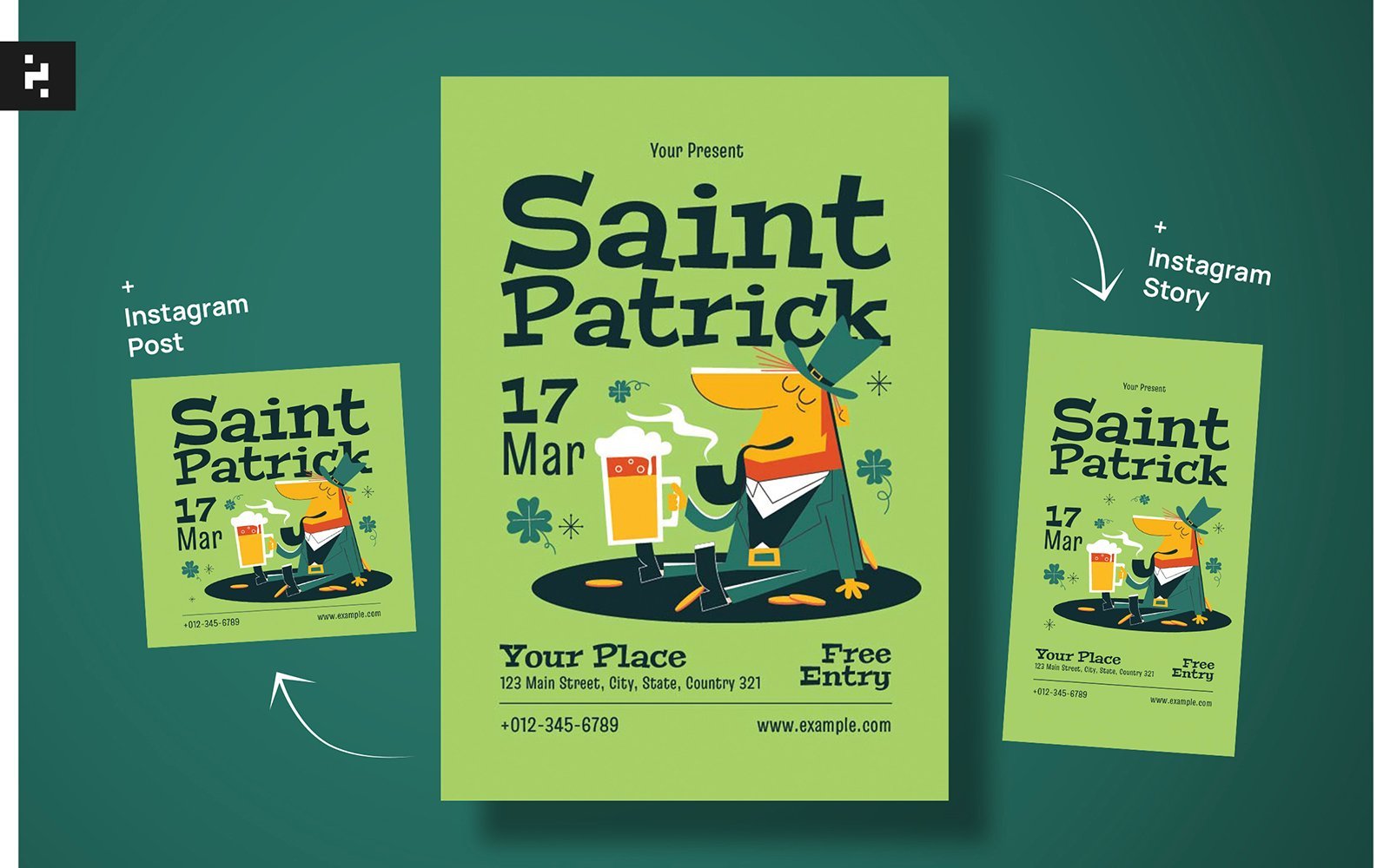 Kit Graphique #395994 Saint Patrick Web Design - Logo template Preview