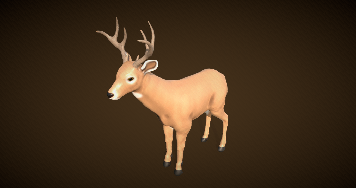 Realistic Deer 3D Model: Bring Nature to Your Projects with Authentic Detailing