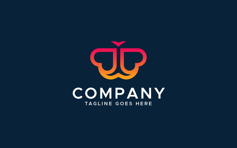 Butterfly love logo design template Logo Template