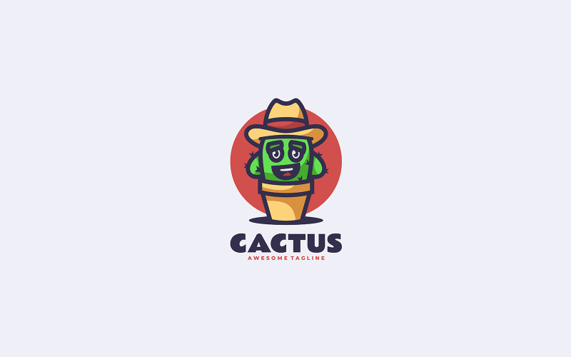 Cactus Mascot Cartoon Logo 1 Logo Template