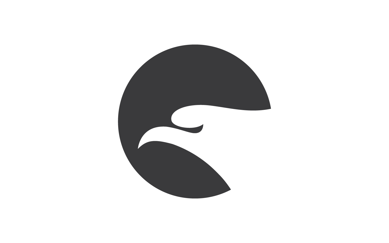 Falcon eagle illustration logo flat design